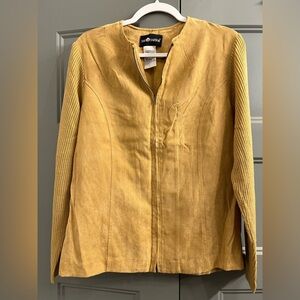 Sag Harbor Tan Leather Jacket Casual Style